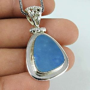 Seemly Opal Gemstone 925 Sterling Silver Pendant Jewellery