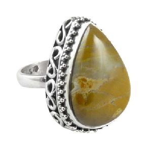 Stunning Natural Rich!! Jasper 925 Sterling Silver Ring