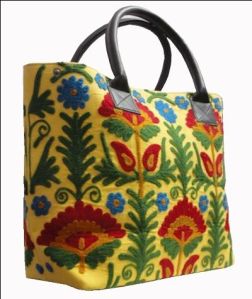 Suzani hand bag tole bag