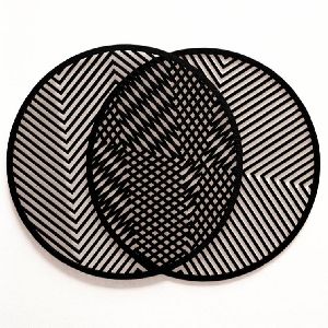Laser Cut Black Paint Coasters