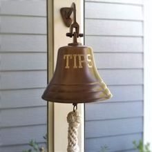 Outdoor brass dinner bell