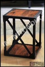 Industrial metal bedside