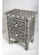 Bone Inlay Bedside Cabinet