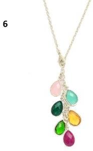 Gemstone Birthstone Pendant Necklace