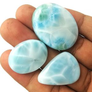 Genuine Larimar Cabochon Gemstone