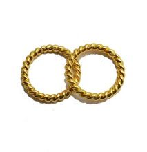 Handmade Gold Plated Newest Design Jump Ring