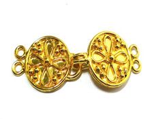 Round Shape Gold Plated Multi Strand Clasp