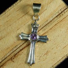 Amethyst Cross Pendant