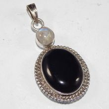 Black onyx Silver Pendant