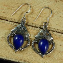 Blue Lapis Lazuli Gemstone Earring
