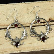 Garnet Gemstone Earring