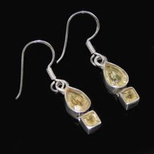 Lemon Quartz Gemstone Earring