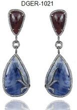 Gemstone Diamond Earrings