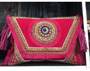 hand Embroidered Clutch Bag