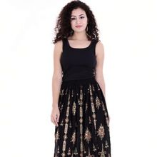 black ethnic skirt