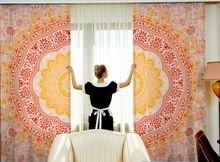 Ombre Mandala Cotton Curtain