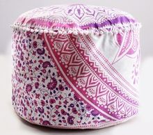 pink ombre mandala pouf ottoman