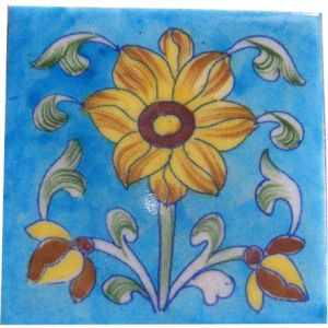 Assorted Blue Pottery Tile