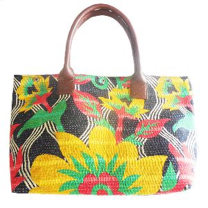 Designer Kantha Handbag