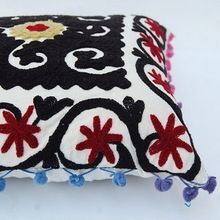 suzani embroidered cushion cover