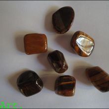 Tiger Eye Gemstone Tumble and polished pebbles