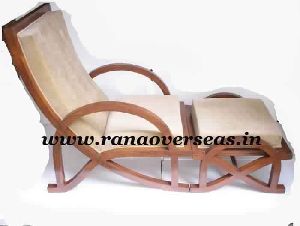 Wooden Relaxing Chair With Foot StoolWooden Relaxing Chair With Foot Stool