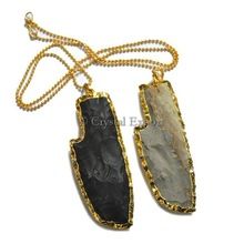 Agate Knife Antic Arrowheads Necklace