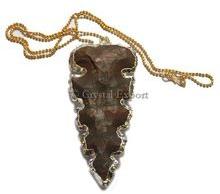 Arrowheads Necklace With Silver Plated