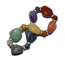 Chakra Tumbled with 7 Chakra Beads Bracelets