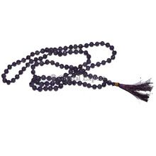 Knotted Amethyst Prayer Mala 108 Beads