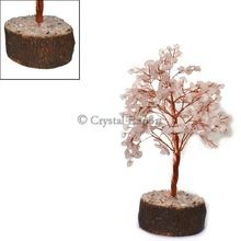 Rose Quartz Gemstone Copper Trees