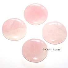 Rose Quartz Round Palm Stone