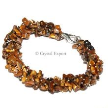 Tiger Eye Hand Made Chips Bracelets