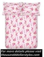 Baby Pink Floral Print Gorgeous Looking Pink Double Bedsheet