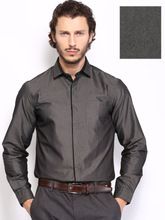 Charcoal Grey Slim Fit Formal Shirt