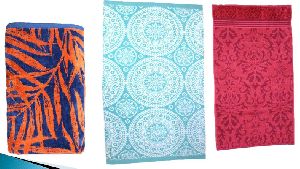 Yarn Dyed Jacquard Velour Bath Towel