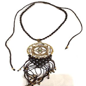 Tribal Antique stone cord work Necklace