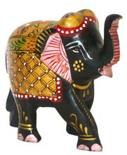 Wooden Elephant Medium Statue Collectible