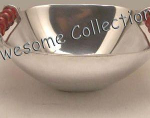 Aluminium Silver Serving Bowl