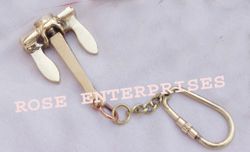 Brass Anchor Key Chain