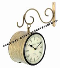 Railway Clock with Hanging Stand