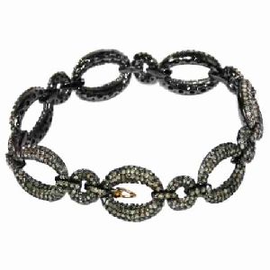 14K GOLD PAVE DIAMOND BRACELET