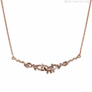 HANDMADE DIAMOND BAGUETTE NECKLACE