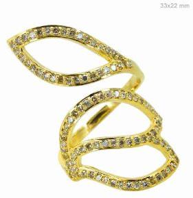 PAVE DIAMOND 14K GOLD RING