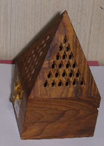 Cone Shape Wooden Incense Holder