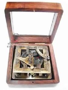 Beautiful Sundial Compass W/ Box