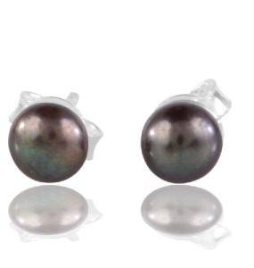 925 Sterling Silver Colour Pearl Stud Earring