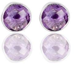 Amethyst Gemstone 925 Sterling Silver Stud Earrings