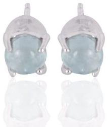 Aquamarine Gemstone 925 Sterling Silver Earring