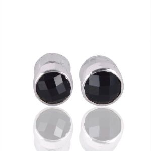 Black Onyx Gemstone 925 Sterling Silver Earring